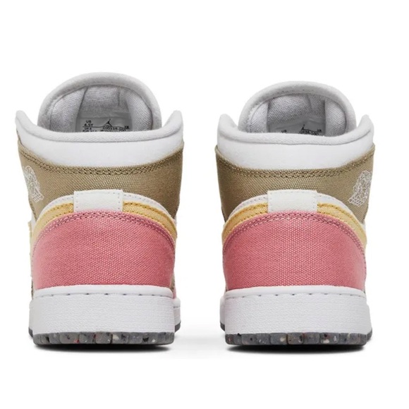 Nike Air Jordan 1 Mid Special Edition GS 'Pastel Grind' - Picture 8 of 14